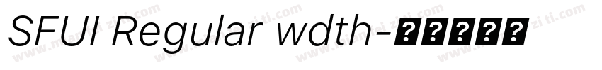 SFUI Regular wdth字体转换